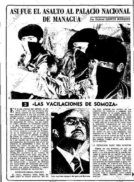 Página de ABC con la tercera entrega del reportaje sobre el Palacio Nacional