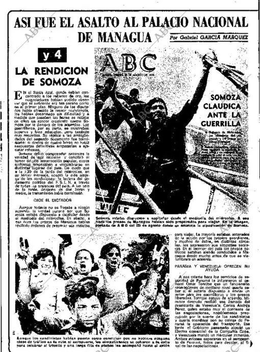 Página de ABC con la cuarta entrega del reportaje sobre el Palacio Nacional